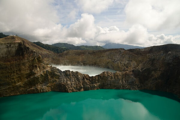 Hiking in Indonesia Kelimutu Lakes