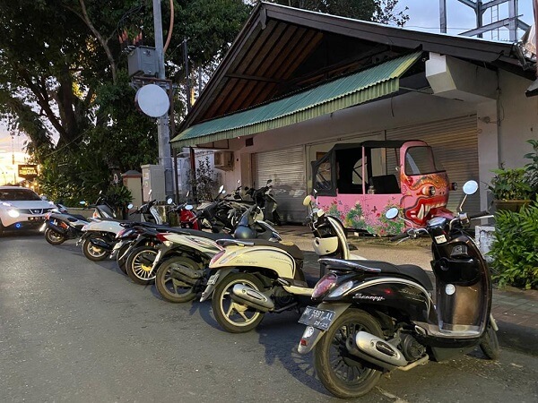 Scooters in Bali