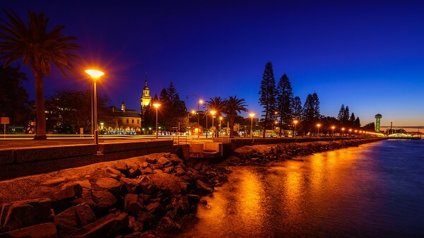 The Foreshore by night