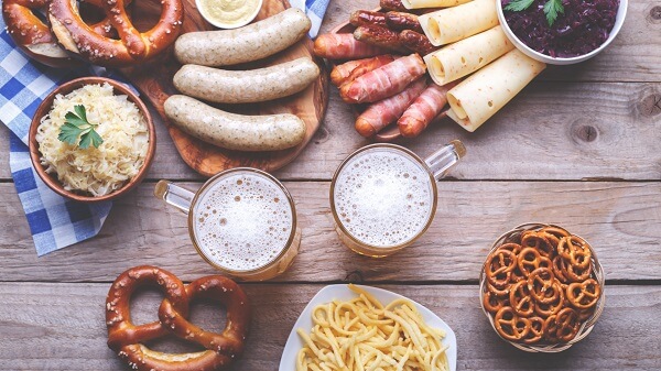 The food and beer of Octoberfest