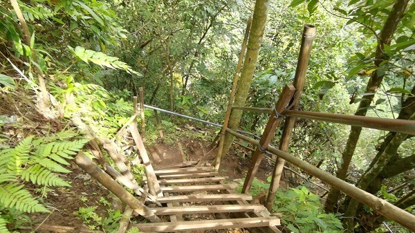 Tumpak Sewu ladders