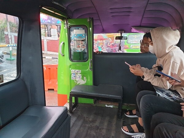Inside an Angkot