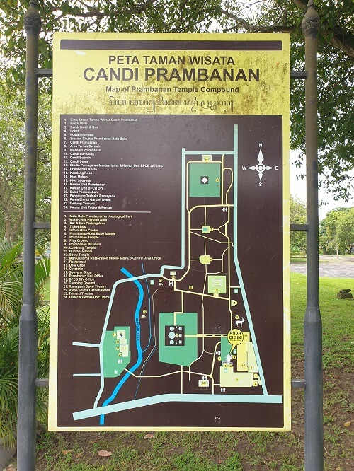 Candi Prambanan Map