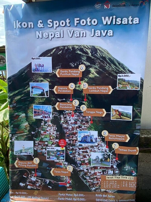 Map of Nepal Van Java