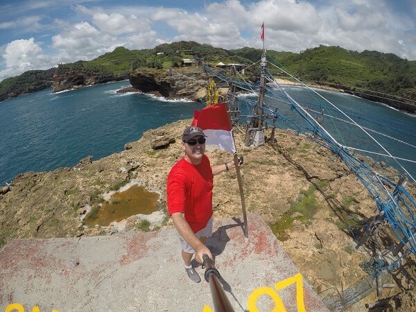 View from the island