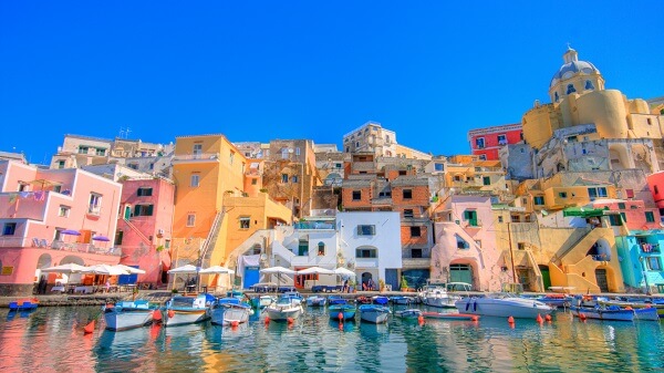 Colored houses of Procida