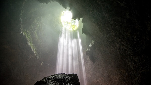 Sunlight at Jomblang Cave