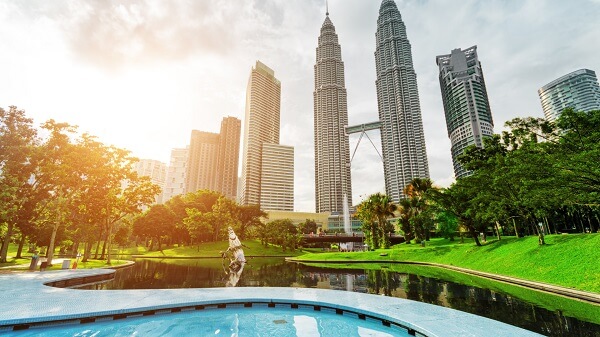KLCC park view of the towers