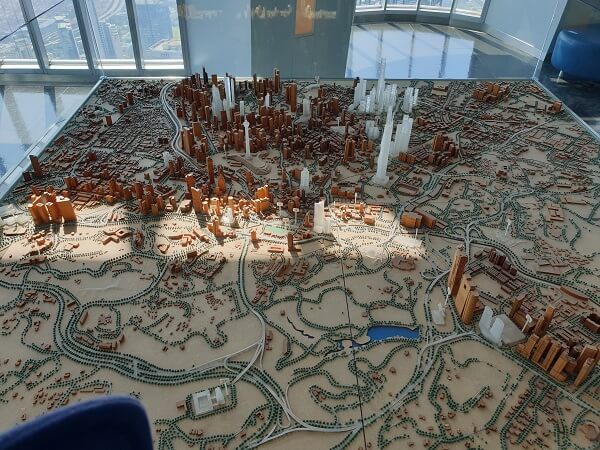 A miniature city model