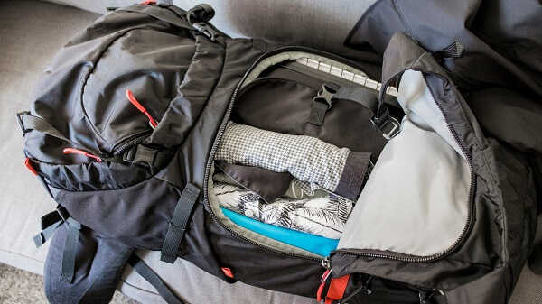A backpack will make traveling easier
