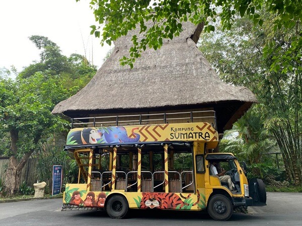 breakfast with orangutans Bali Zoo Bus