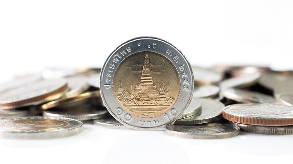 The Thai Baht Coins all feature city temples