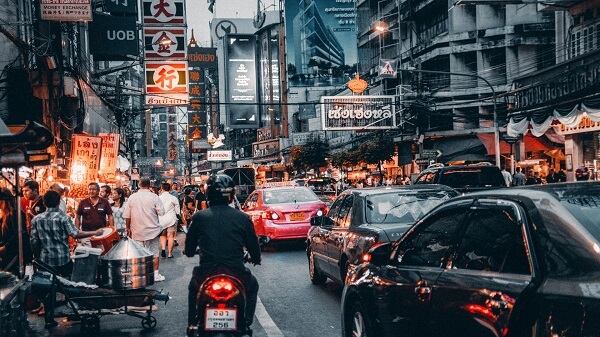 guide to Bangkok is busy, and don't expect to be able to read the signs!