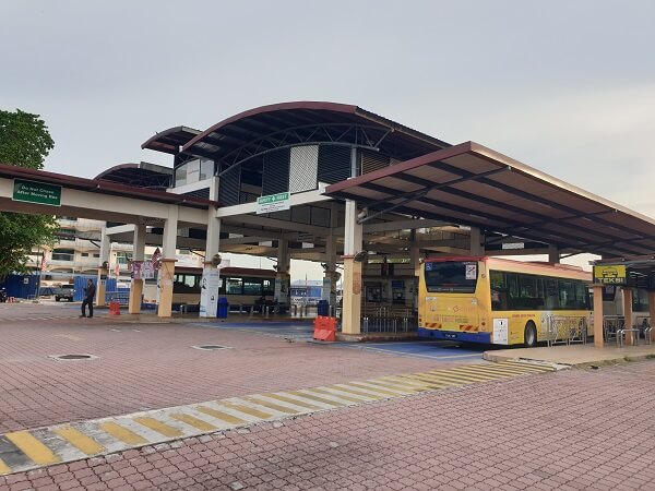 Bus Terminal at Weld Jetty fpr penang national park