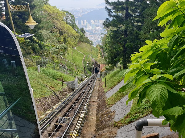 View from the Upper Station of the tracks below