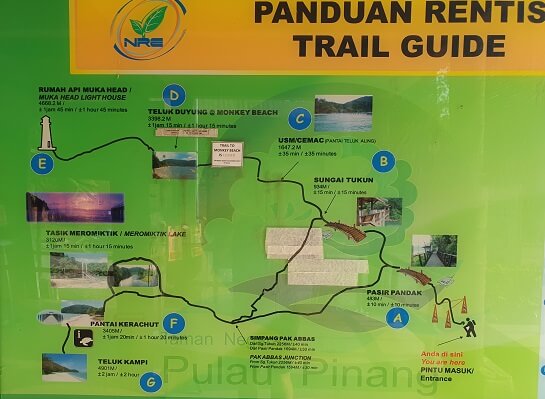 Trail map at the office
