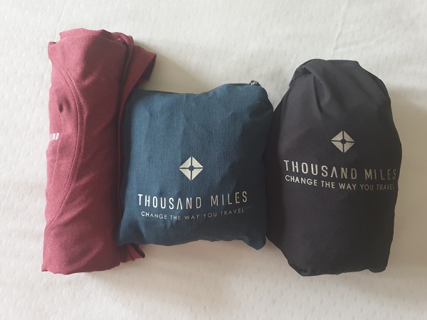 All Thousand Miles Clothing folds up nice and small