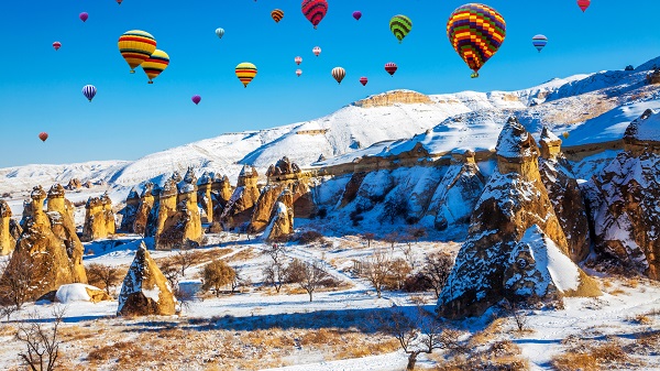 Winter in Turkey Cappadocia