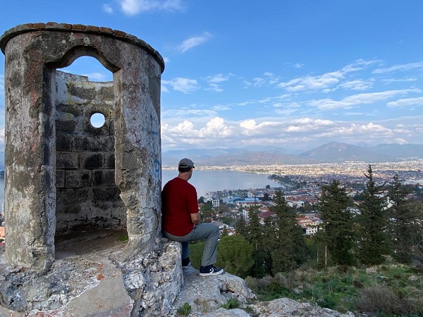 There are amazing views from the hill above the town