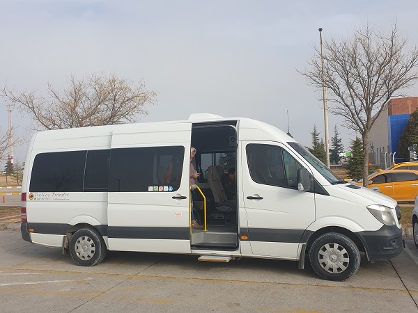 A shuttle is an easy way to transfer