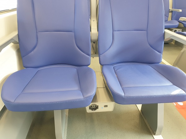 The Seats all have charging ports