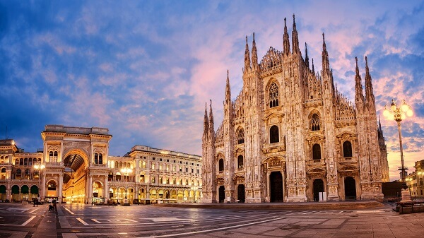 Milan is only a short train ride away