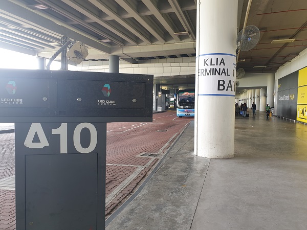 Bay A10 at KLIA2 is where the Shuttle stops