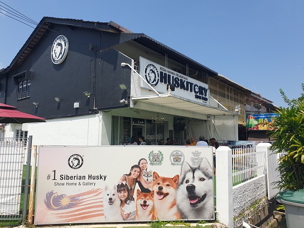 the huskitory outside