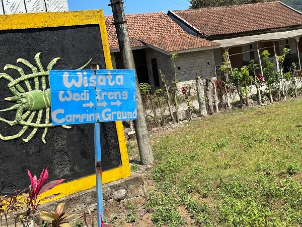 Turn off the main road when you see this sign