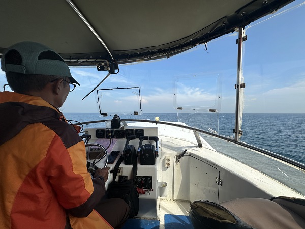 Sitting behind the driver gives the best views