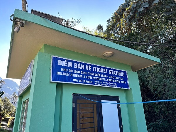 Love waterfall ticket office