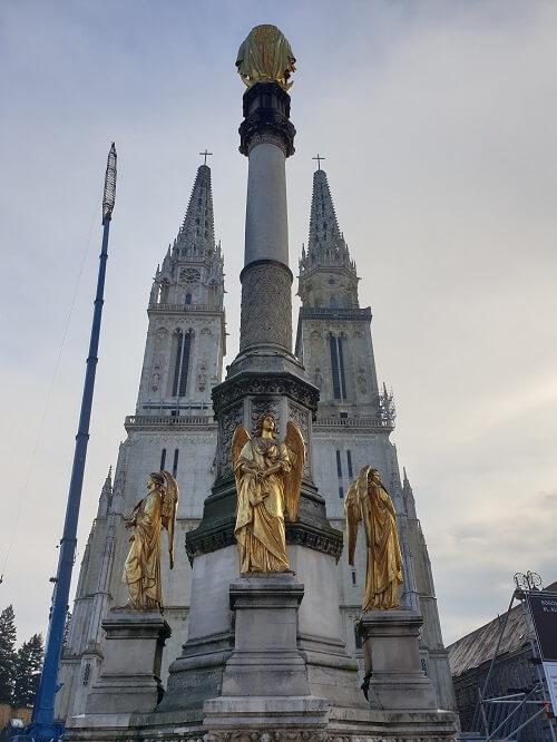 The Cathedral is an iconic sight in zagreb