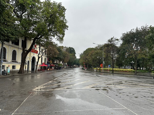 North Vietnam can have days that are very cold and wet