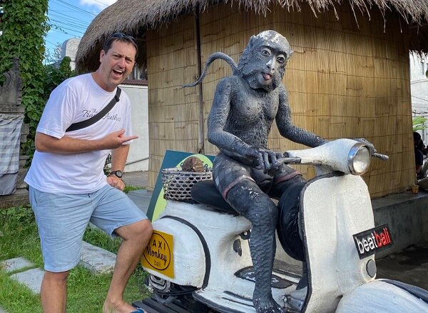 You never know who you might meet in Ubud