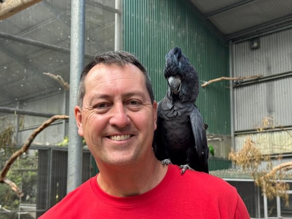 Birds will land on you during the aviary tour