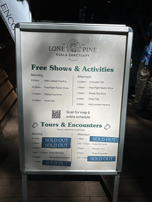 Shows and Activities at Lone Pine Koala Sanctuary