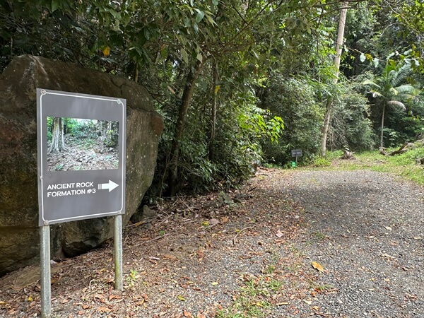 There are three ancient rock formations