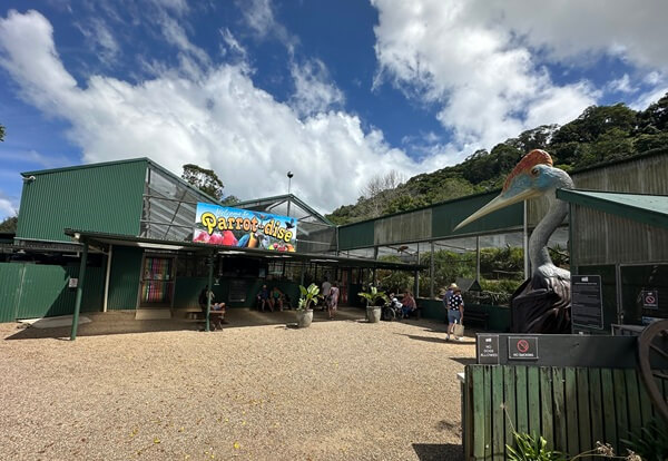 Parrot-dise is the aviary area of Maleny Bird World