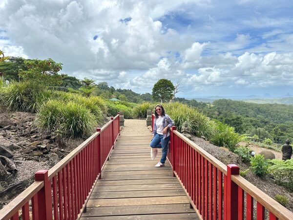 The entrance bridge to the Oriental Gardens