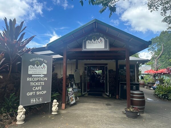 The entrance doubles as gift shop and cafe