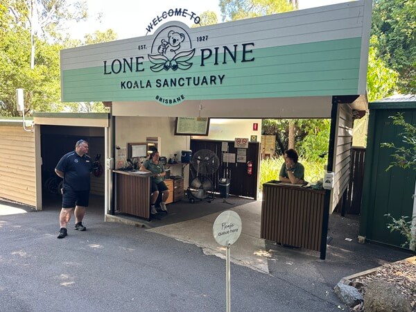 Front entrance of Lone Pine Koala Sanctuary