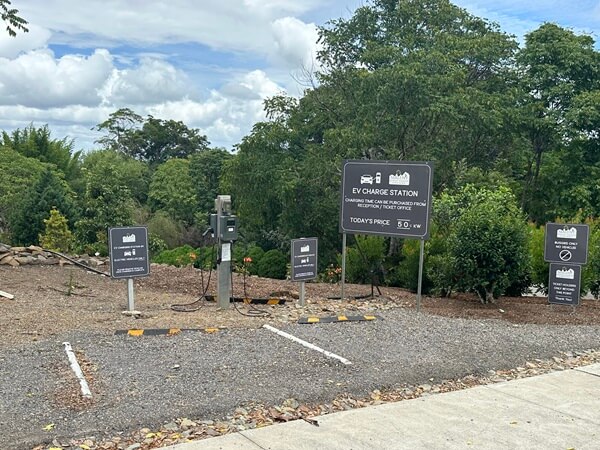 There is an EV Charging Station at Maleny Botanic Gardens