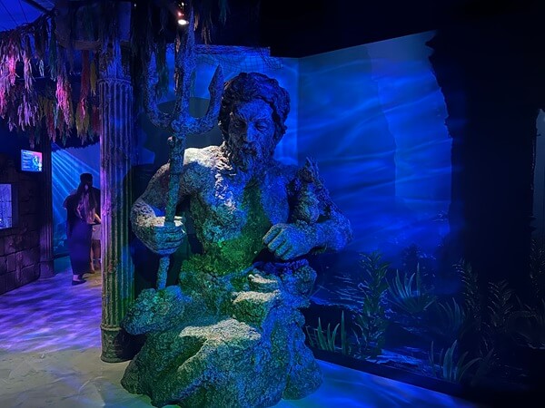 Being welcomed by King Neptune