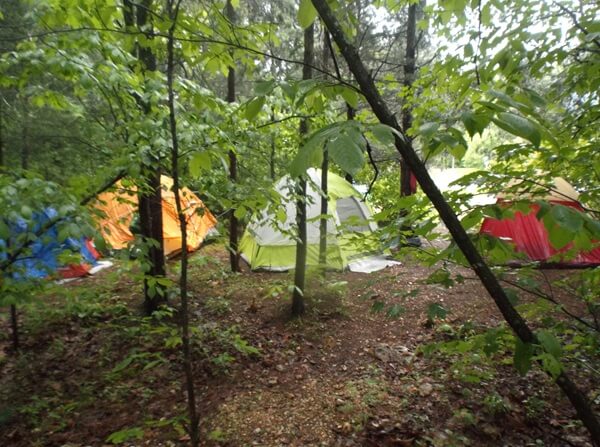 Camping at Johnson's Shut-Ins State Park
