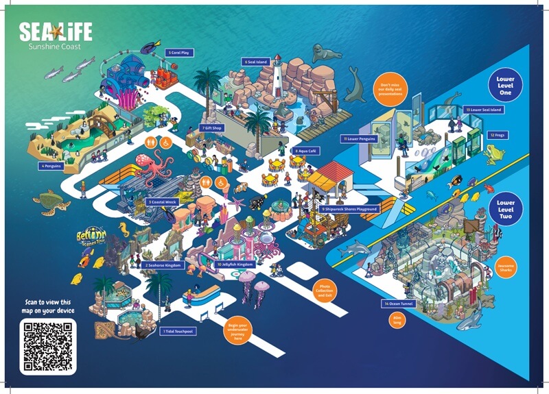 Sea Life Sunshine Coast Map