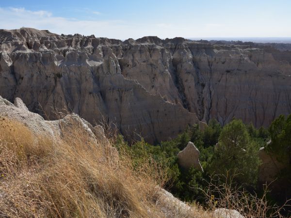 The cliffs, canyons, and spires at Pinnacles give the landscape a dramatic appearance.