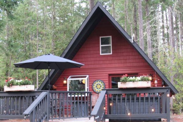 Cute cabins are often available at campgrounds and through Airbnb.